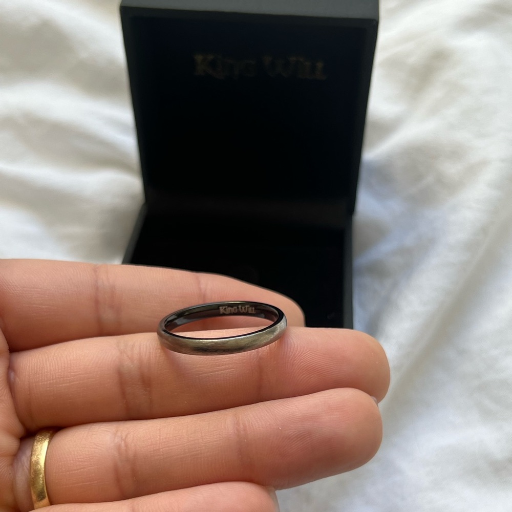 King Will Men’s Wedding Bands | Black | 11.5 - Picture 3 of 6